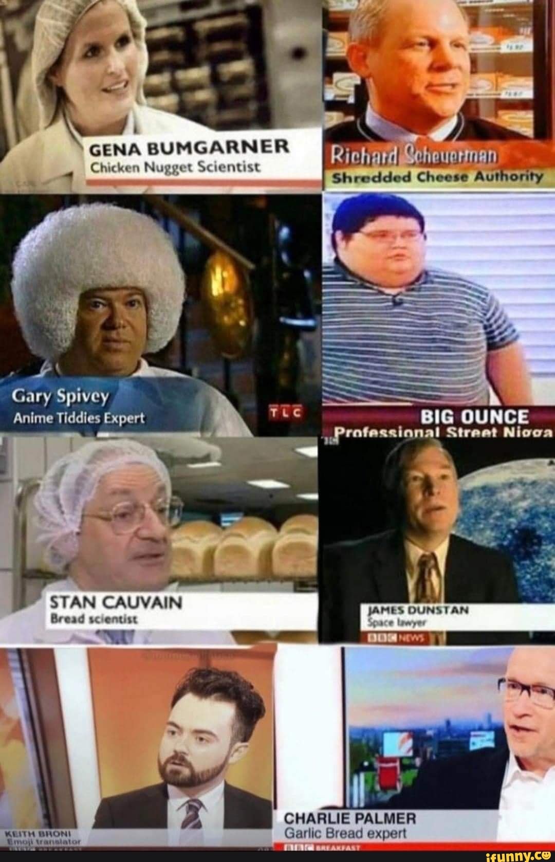 GENA BUMGARNER Chicken Nugget Scientist Anime Tiddies Expert rte BIG