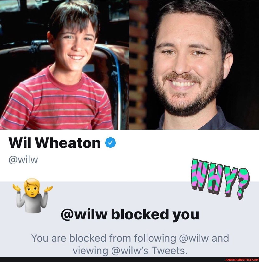 You are blocked from following @wilw and