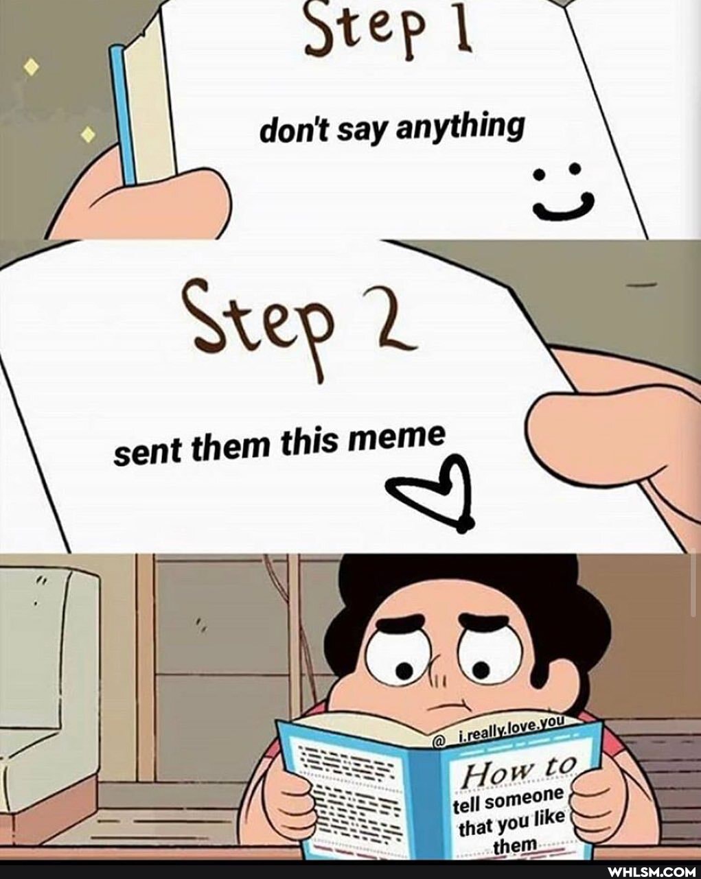 don't say anything
sant them this meme