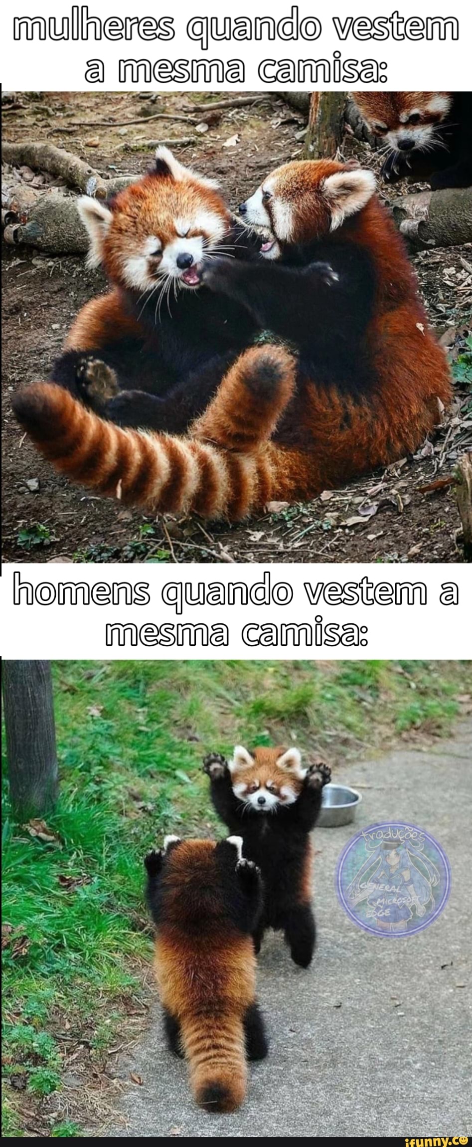 ulheres quando vestem
"a mesma, camisa:
quando vestem a mesma camisa: