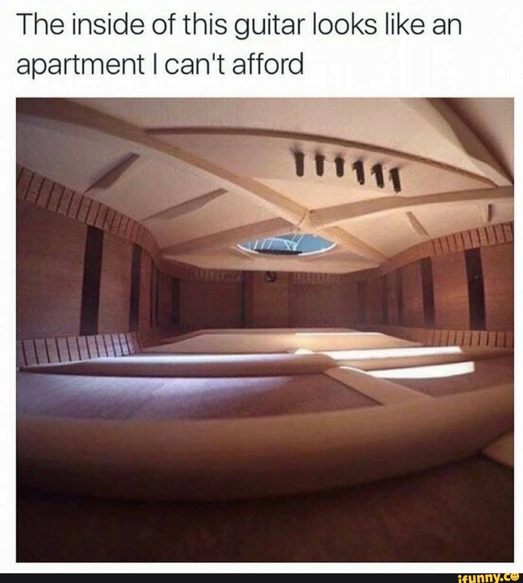 The inside of this guitar looks like an
apartment I can't afford