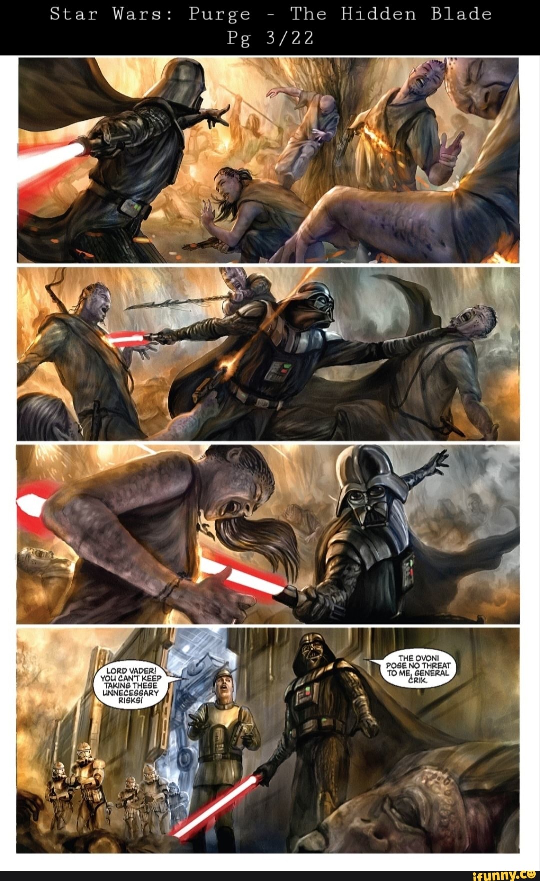 Star Wars: Purge - The Hidden Blade Pg THE OVONI POSE NO THREAT &apos;TO ME...