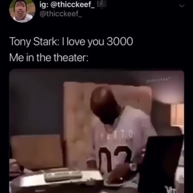 Tony Stark I Love You 3000