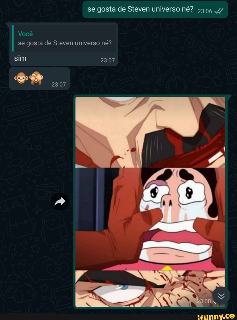 se gosta de Steven universo né? 2306 /
Você se gosta de Steven universo né?
sim
2307