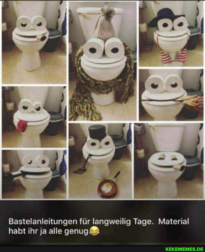 Bastelanleitungen für langweilig Tage. Material habt ihr ja alle