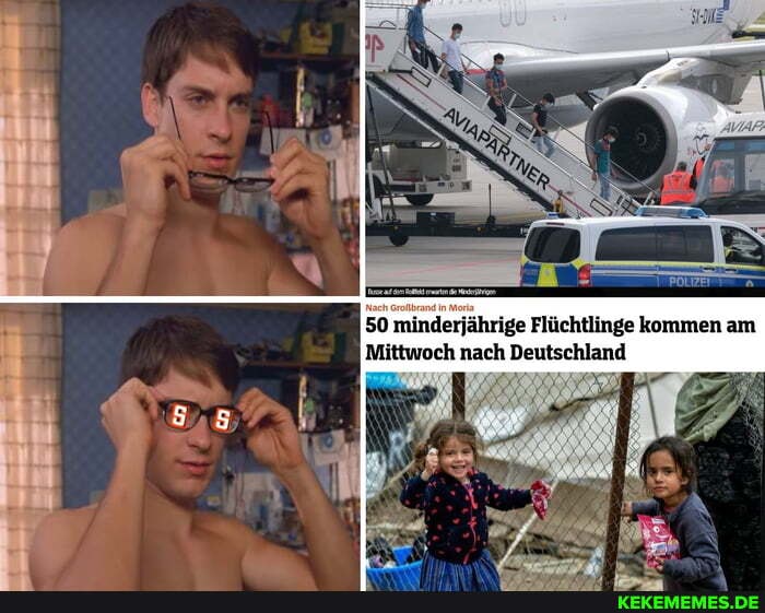 50 minderjährige Flüchtlinge kommen am
Mittwoch nach Deutschland