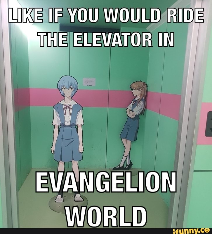 MIKE IF YOU WOULD RIDE THE ELEVATOR IN
EVANGELION WORLD