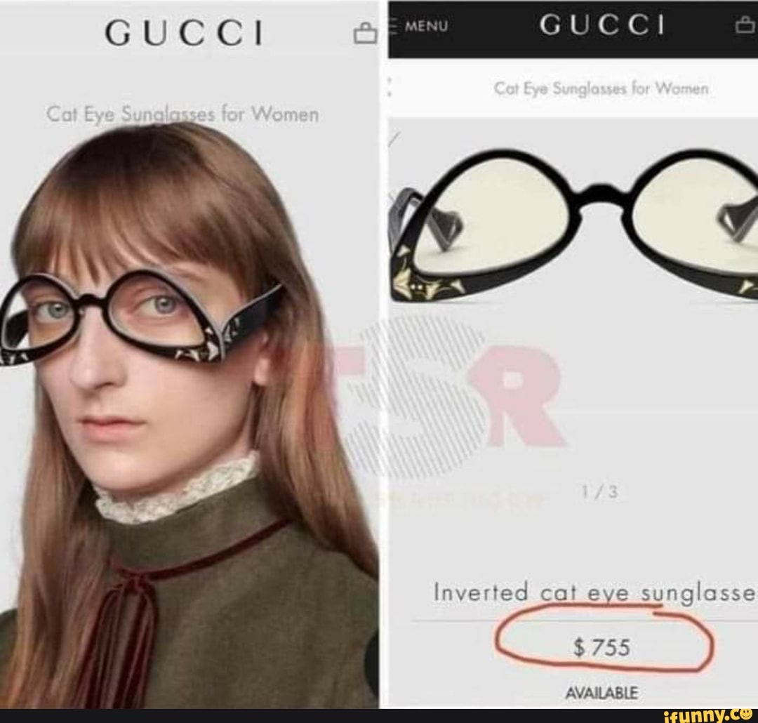 gucci inverted sunglasses