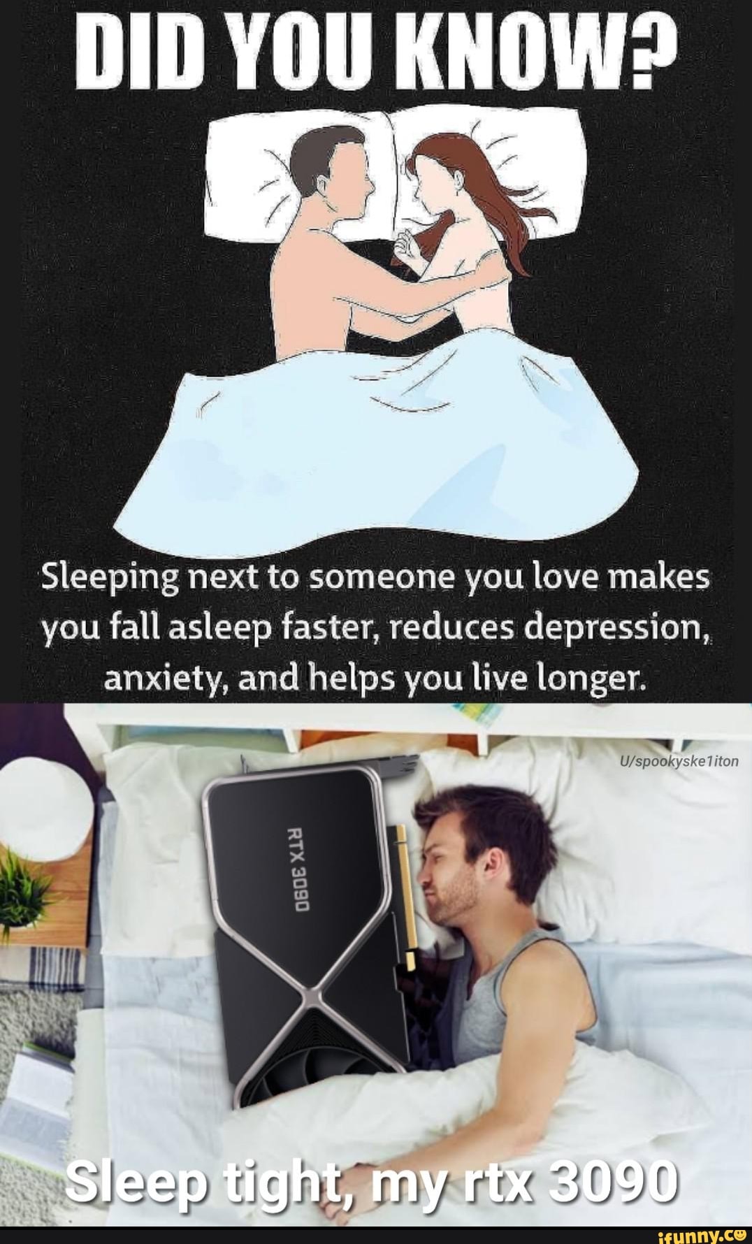 DID YOU KNOW? Sleeping next to someone you love makes you ...