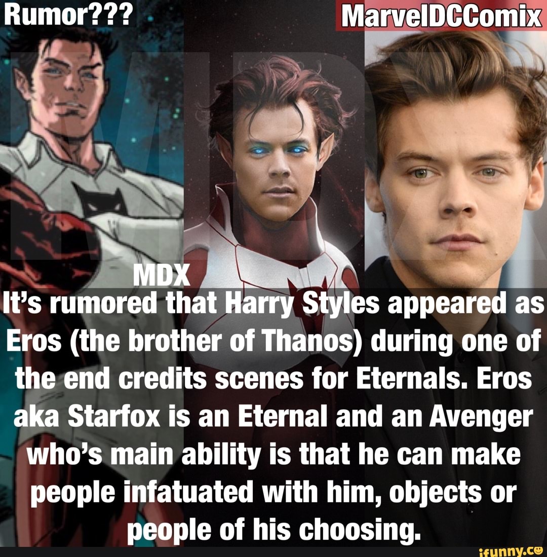 Harry Styles' Eros from Eternals has one of the most disturbing Marvel  Comics histories