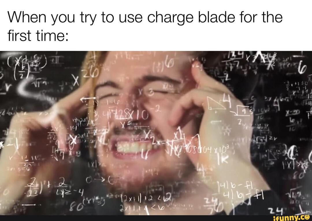When you try to use charge blade for the
first time: