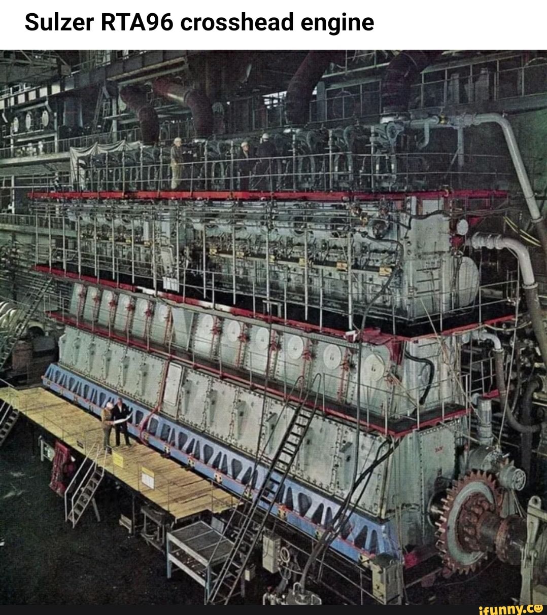 Sulza Rta96 Sulzer RTA96 crosshead engine - iFunny