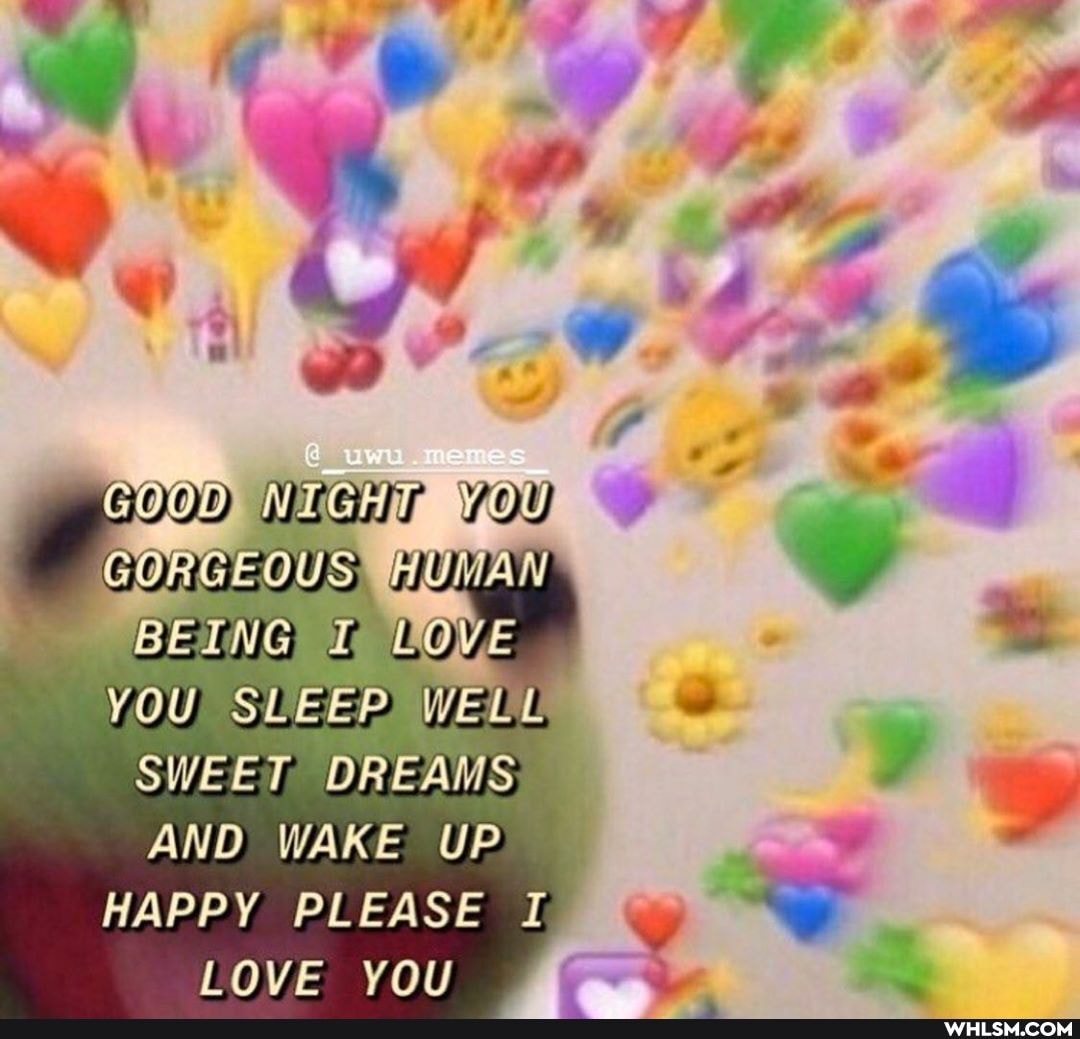 BEING LOVE
YOU SLEEP) WELL SWEET DREAMS
AND WAKE UP HAPPY PLEASE I LOVE YOU