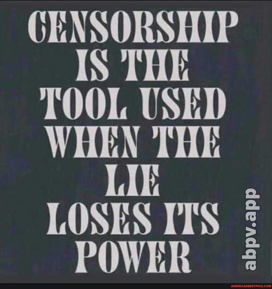 CENSORS
IS THE TOOL USED WHEN THE
LOSES IT'S POWER
abpv.app
