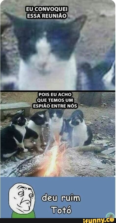 EU CONVOQUEI
POIS EU so
QUE TEMOS UM