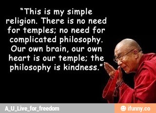 my simple
rzlígion. Then is no need
for temples: no und far-
complicated philosophy.
Our own brain, our own
-