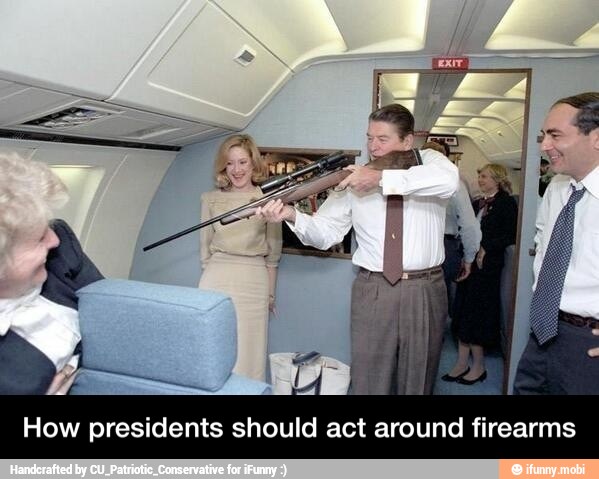 How presidents should act around firearms - How presidents should act around firearms
