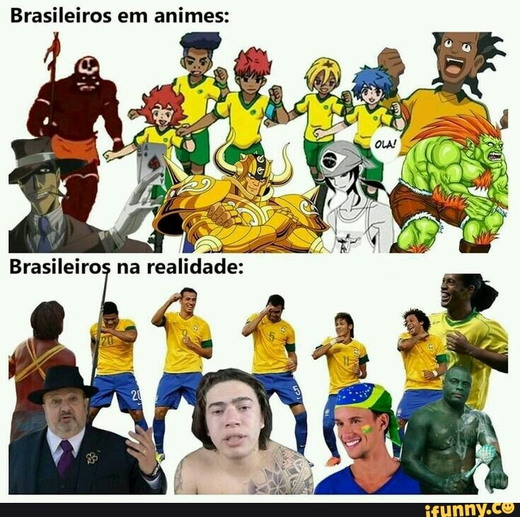 Brasileiros em animes: