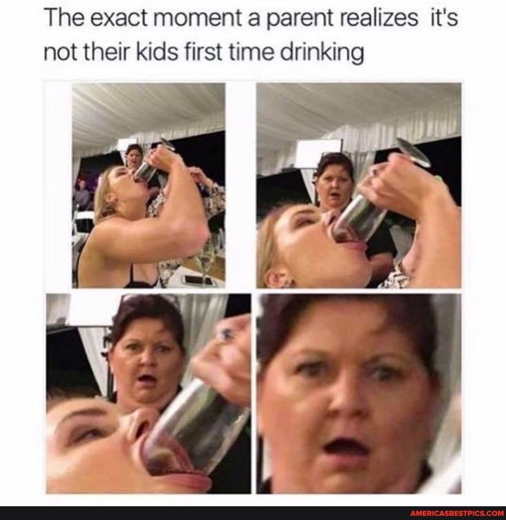 The exact moment a parent realizes it's not their kids first time drinking