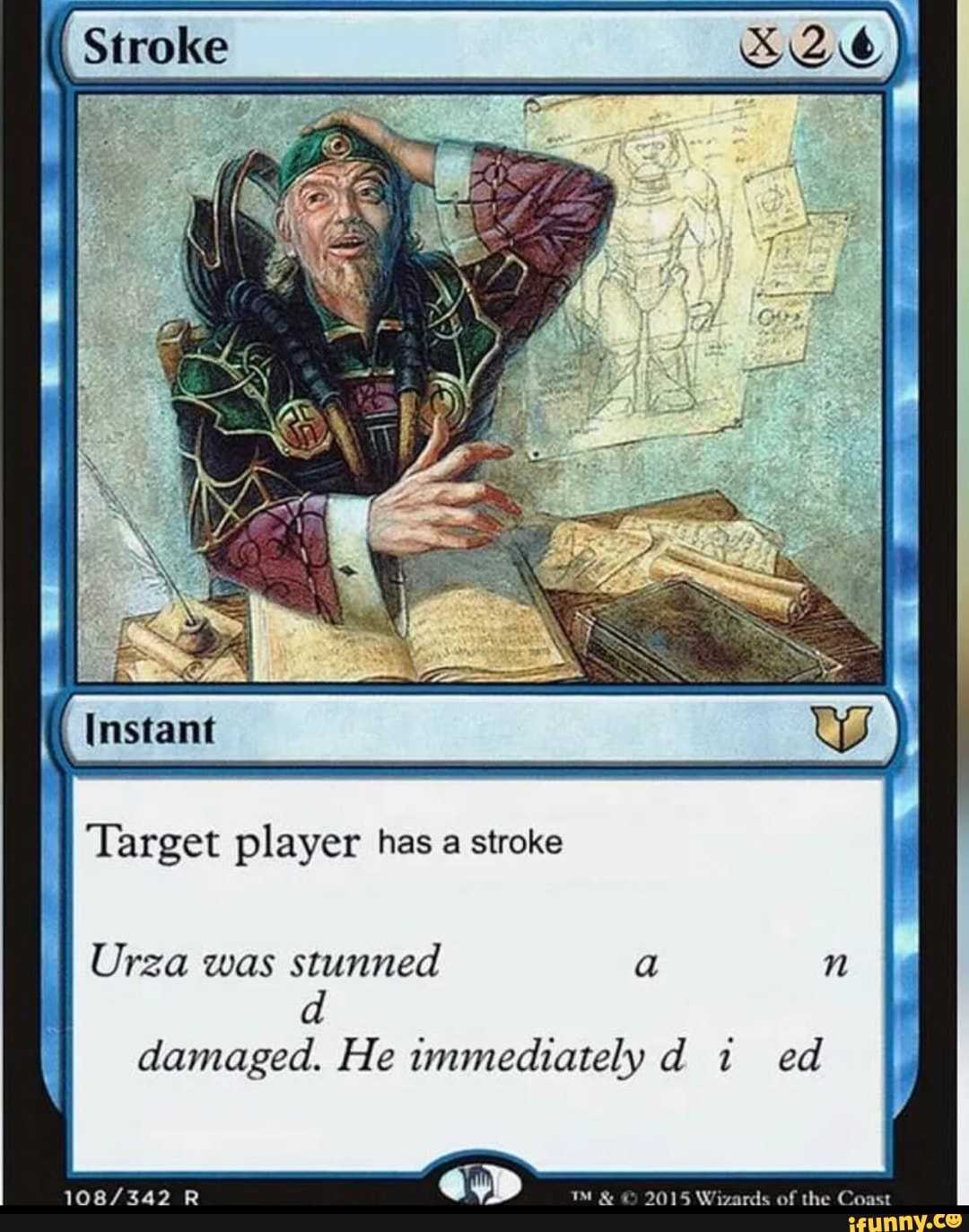 He immediately d ed R & 2015 Wizards of the Coast.