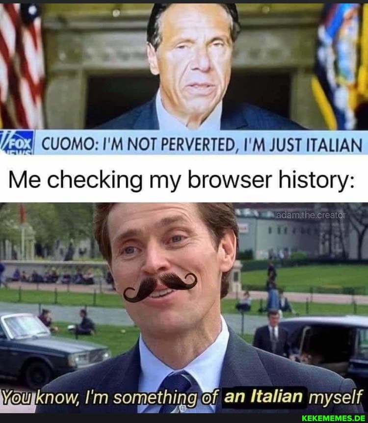 iv CUOMO: I'M NOT PERVERTED, I'M JUST ITALIAN Me checking my browser history: ' 