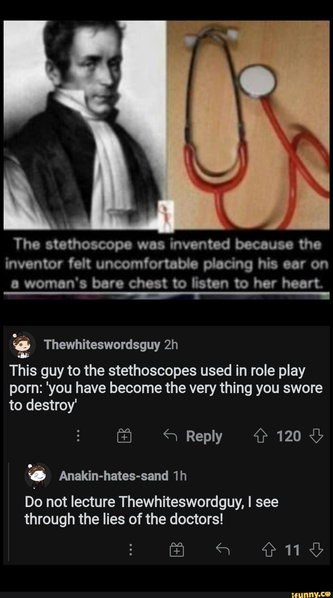 The stethoscope was invented because the inventor felt
