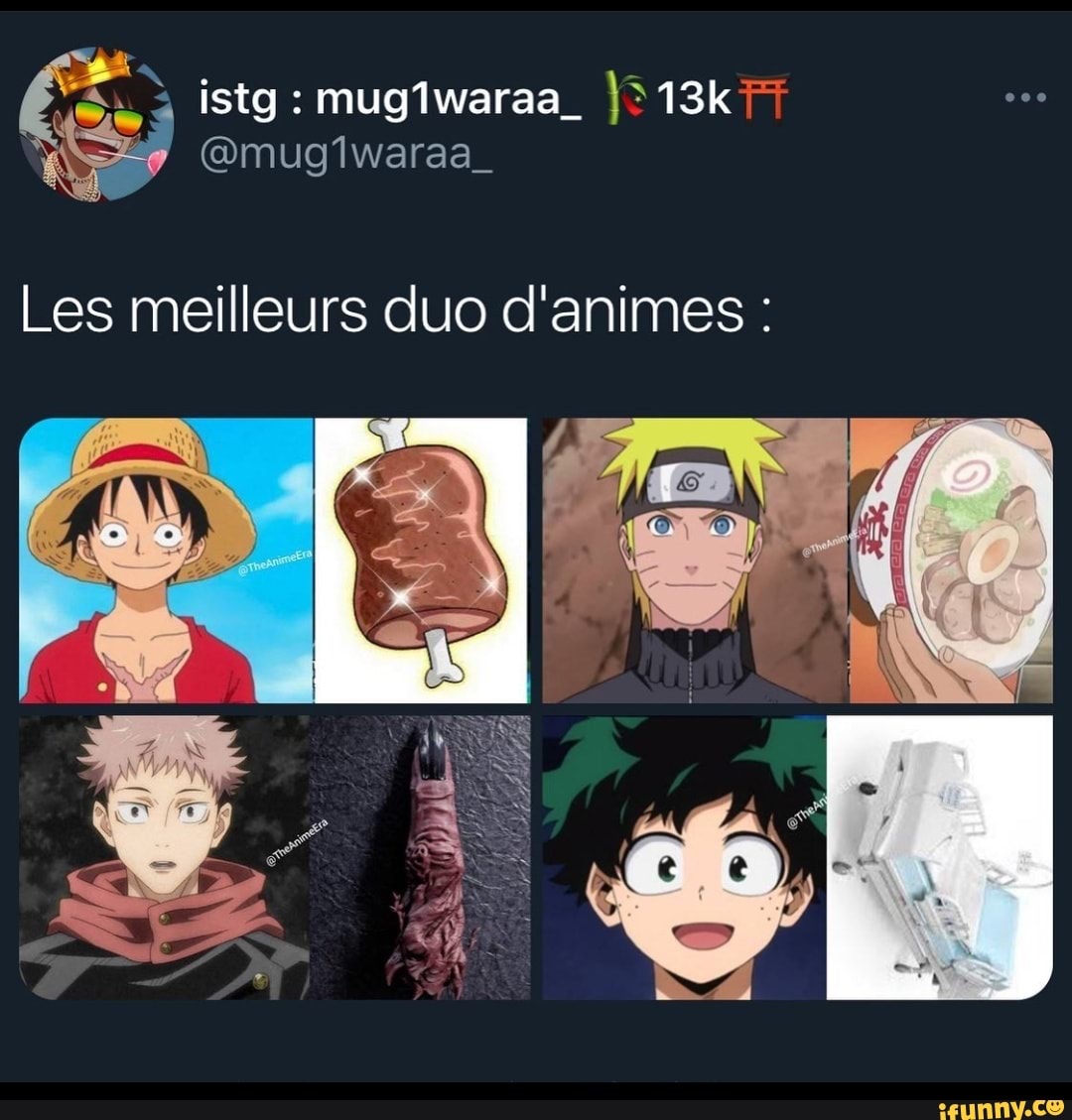 The best anime duo - Les meilleurs duo d'animes: 