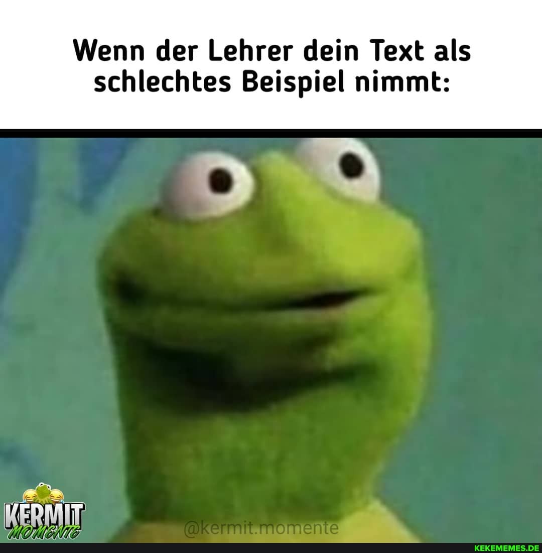 Wenn der Lehrer dein Text als
schlechtes Beispiel nimmt: