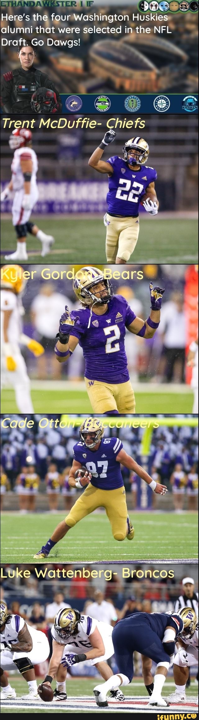 ETHANDAWESTER Here's The Four Washington Huskies Alumni That Were ...