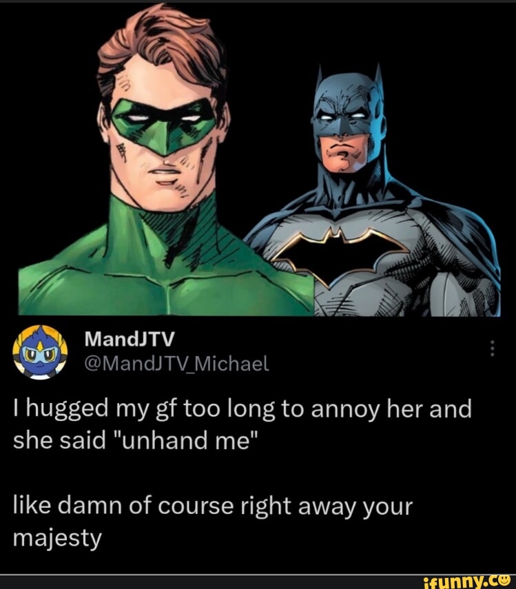 MandJTV @MandJTV Michael I hugged my gf too long to annoy her and she ...