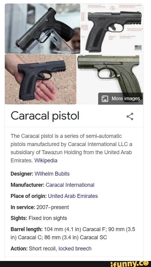 More images Caracal pistol