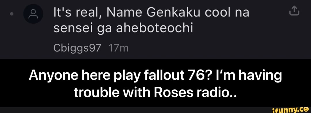 It's real, Name Genkaku cool na sensei ga aheboteochi Anyone here play