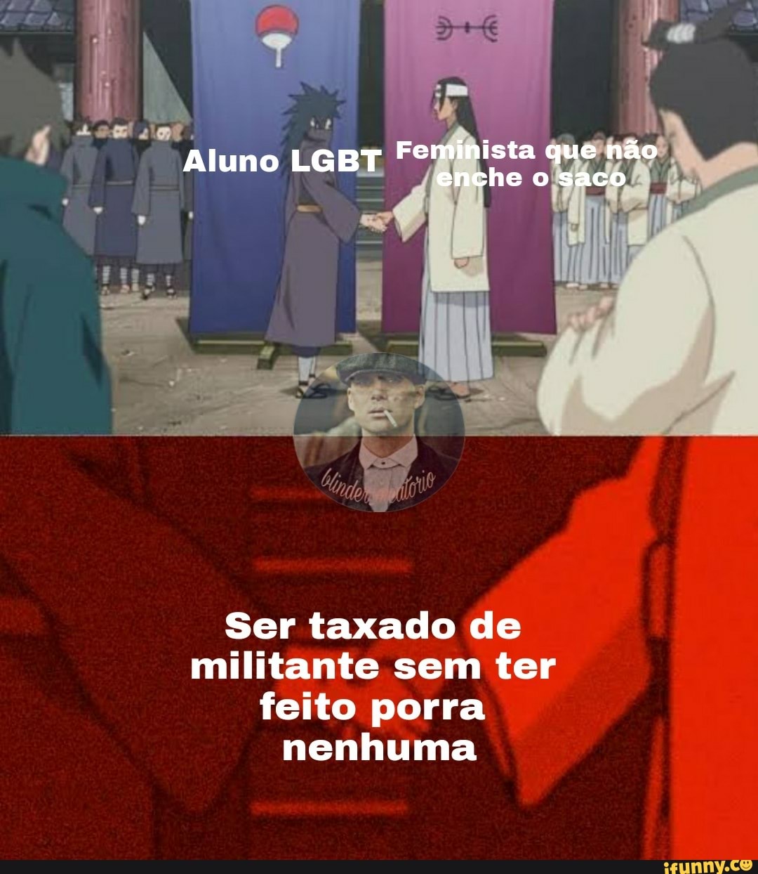 Aluno LGBT Feminista que não enche o saco
Ser taxado de militante sem ter feito porra nenhuma