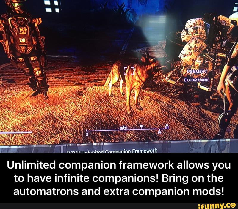 Fallout 4 unlimited companion framework ошибка