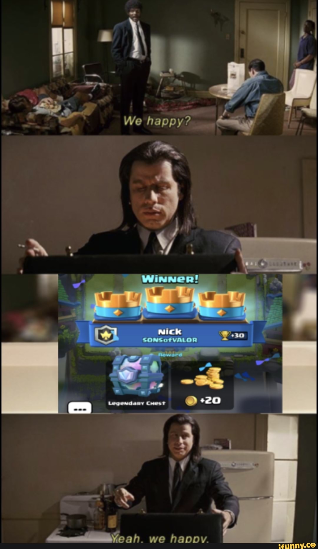 happy?
Winner!
ER
Yeah we