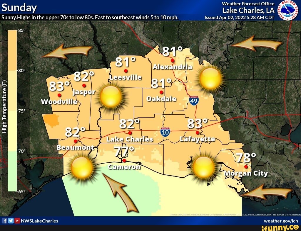 Lake charles weather 10 day forecast