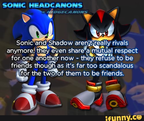 i have some sonic headcanon's and i wanna hear yours' aswell. : r