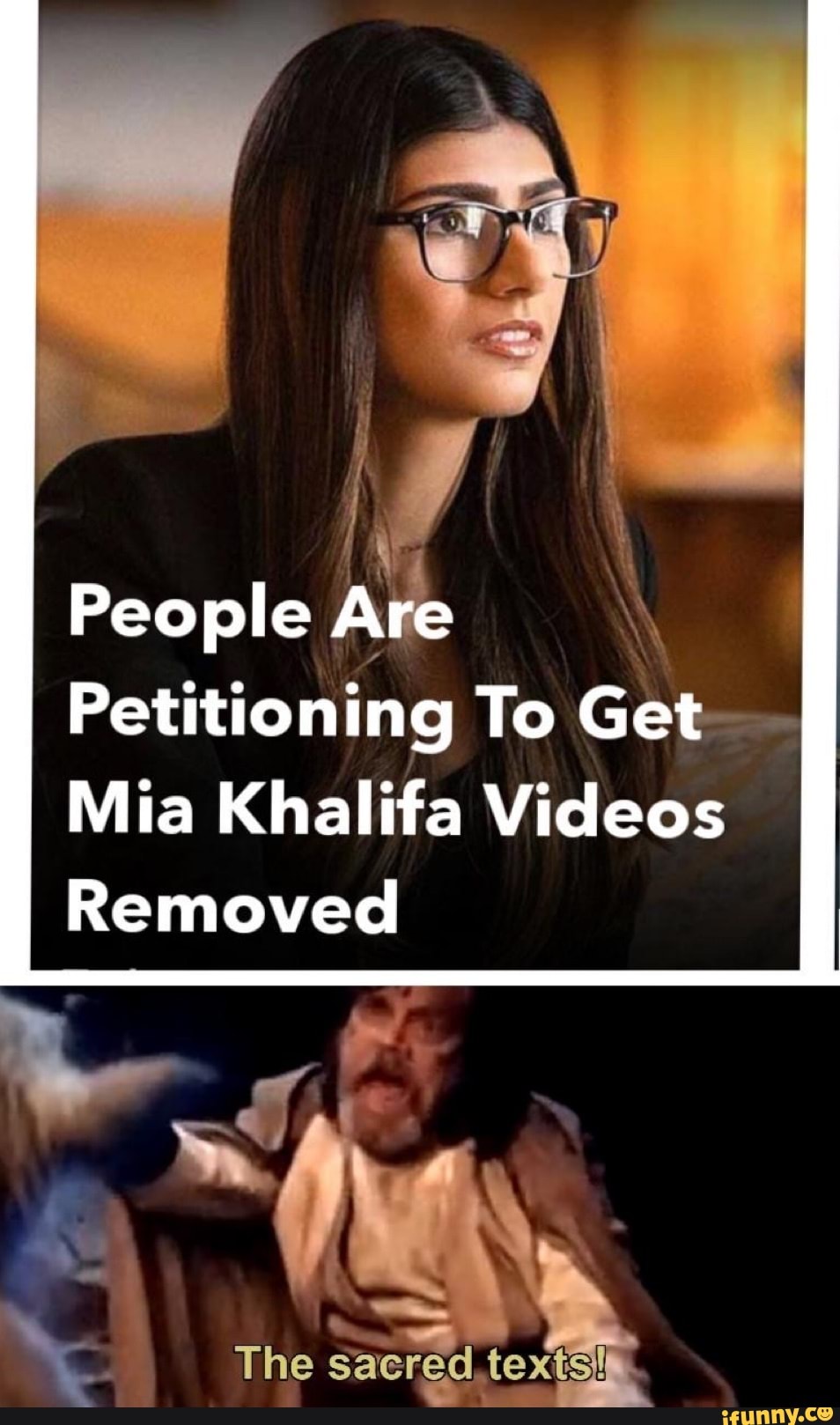 People Are
Petitioning To Get.
Mia Khalifa Videos
Removed
le The sacred,texts