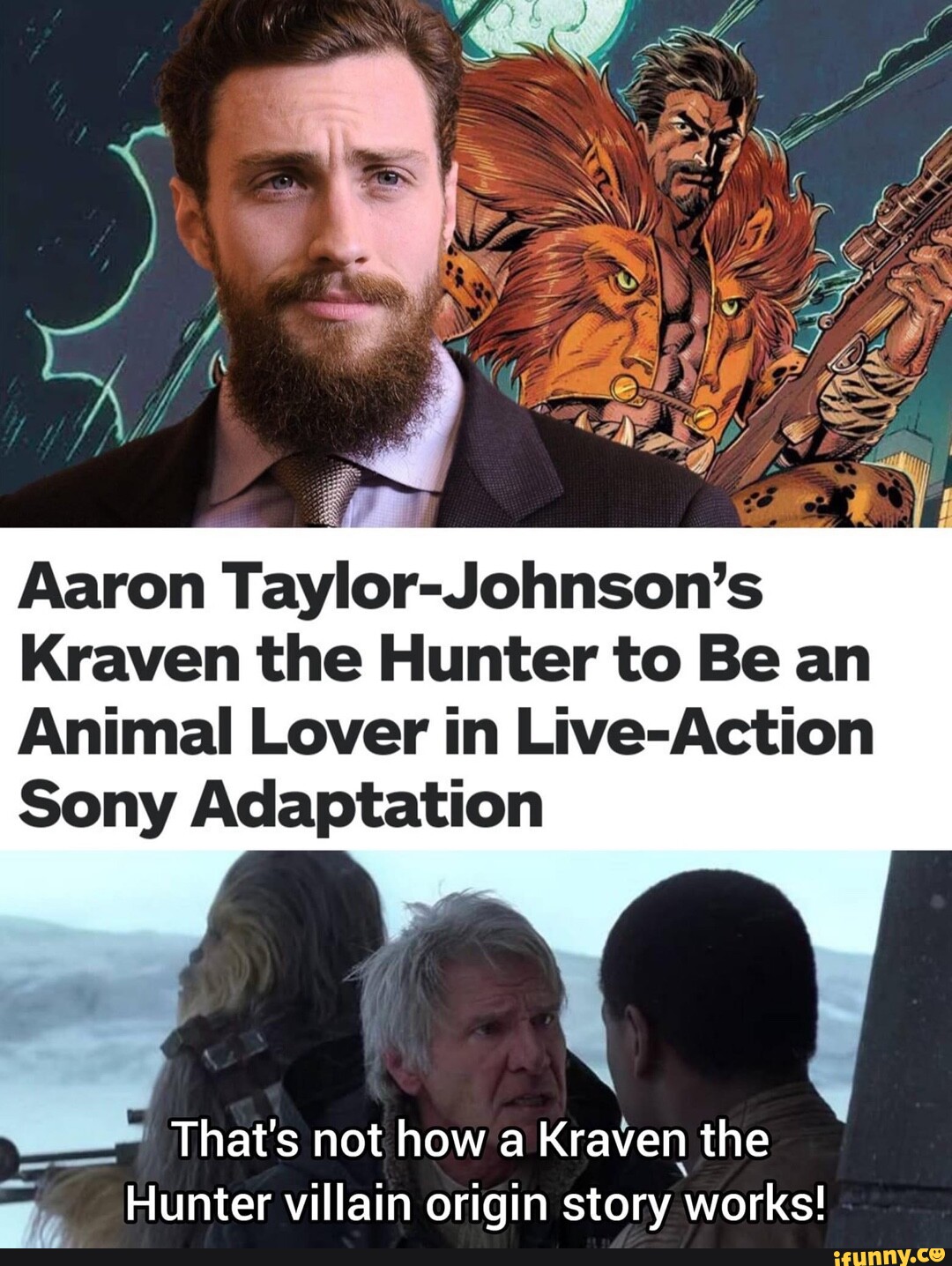 SS Aaron Kraven The Hunter To Be An Animal Lover In Live-Action Sony ...