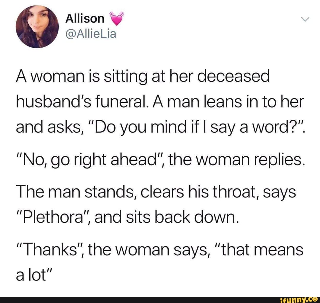 A Woman Is Sitting At Her Deceased Husband S Funeral A Man Leans