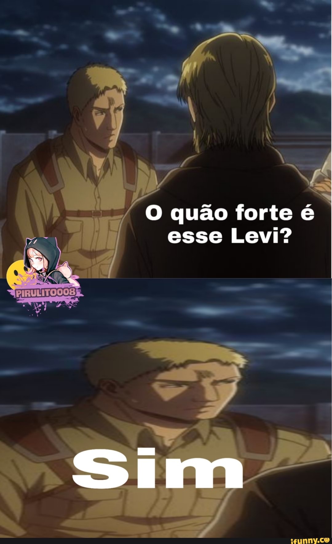 Lá
O quão forte é
I esse Levi?