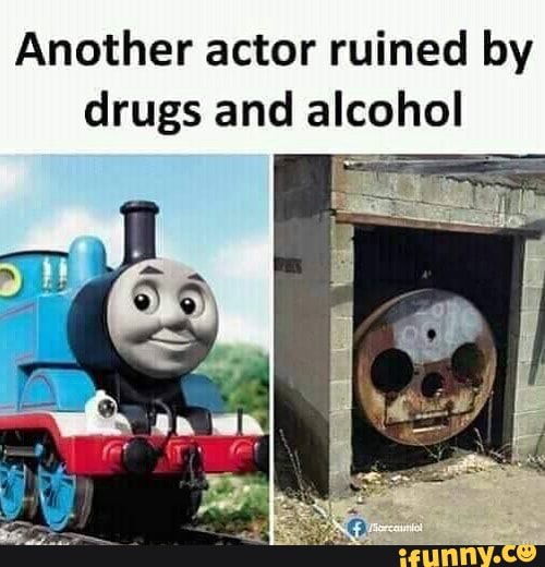 Another actor ruined by
drugs and alcohol