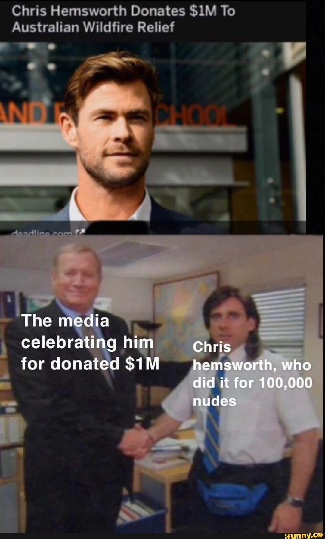Chris Hemsworth Donates $1M To
Australian Wildfire Relief