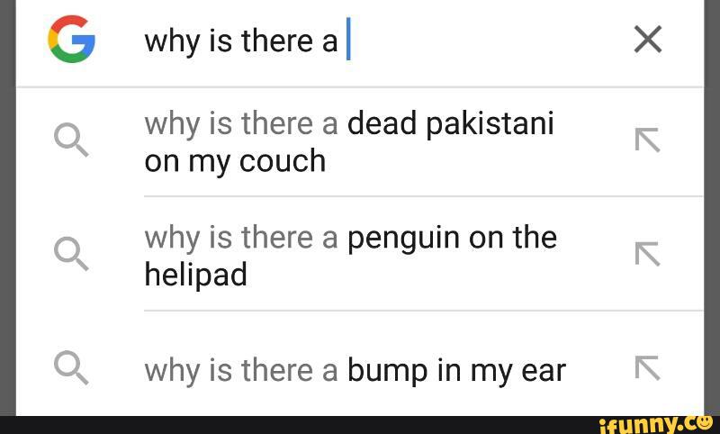 Why Is There A Dead Pakistani On My Couch Why Is There A Penguin