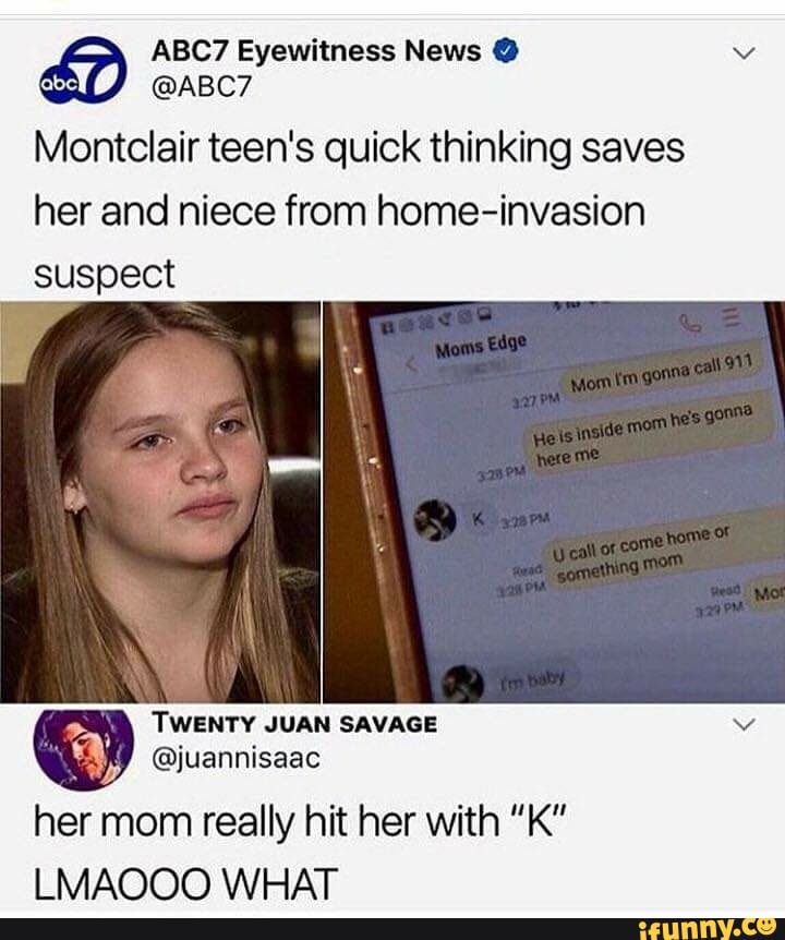 montclair teen quick thinking home invasion