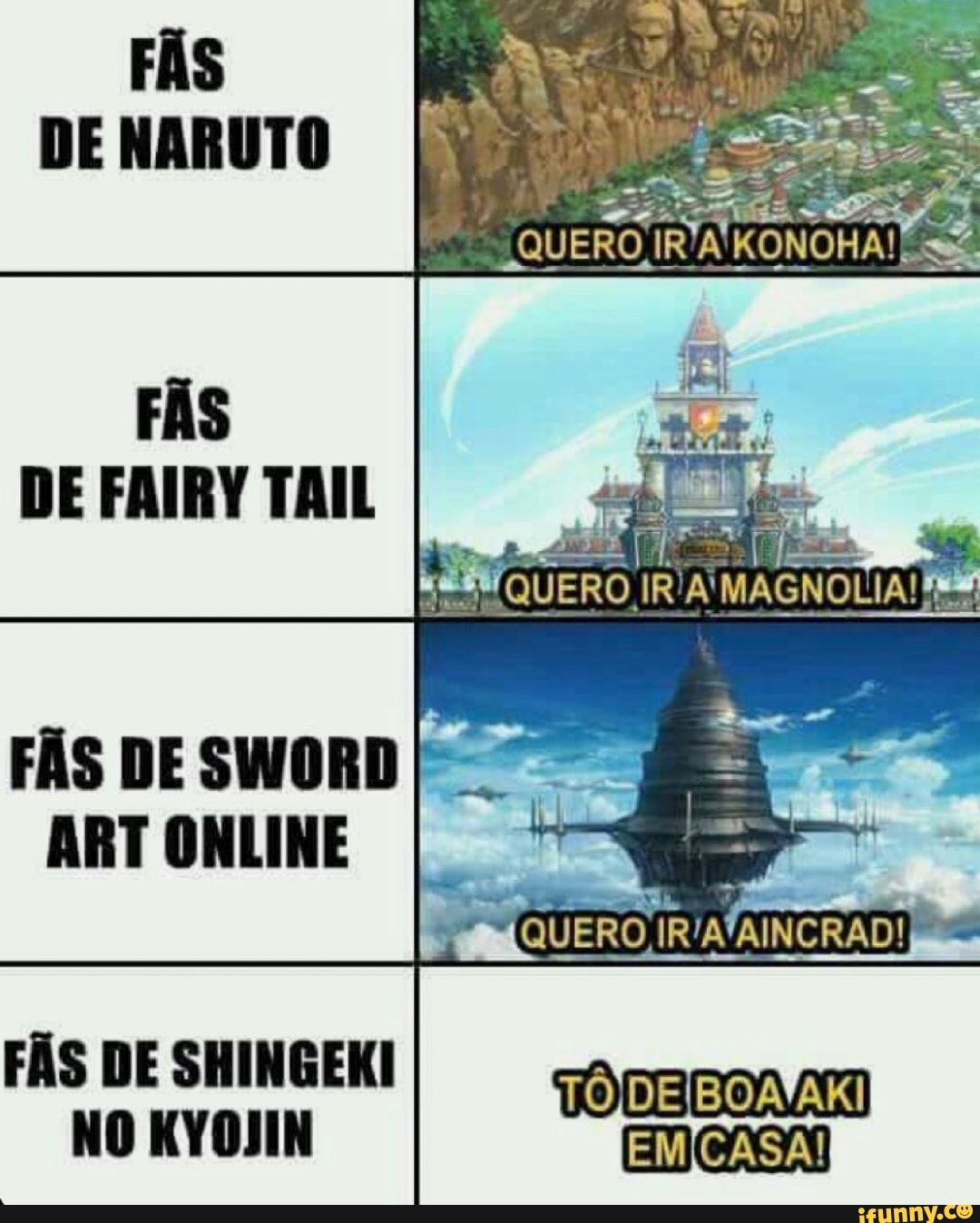 FÃS
DE NARUTO
FÃS DE SWORD I
ART ONLINE