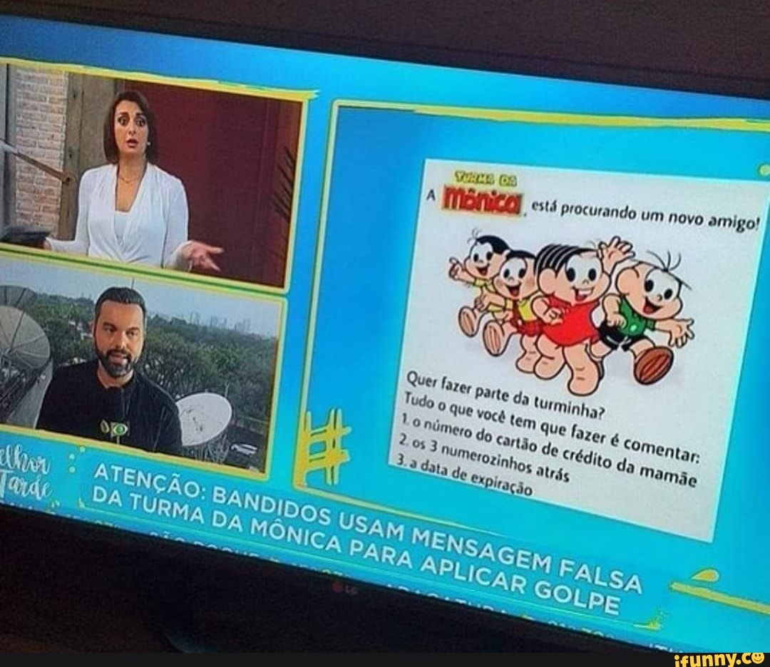 turma, da, monica, turmadamonica, bandidos, cartao, de, credito, cartaodecredito, uau