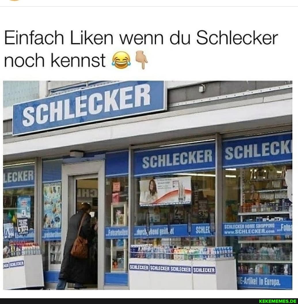 Einfach Liken wenn du Schlecker noch kennst
Artikel In Europa,