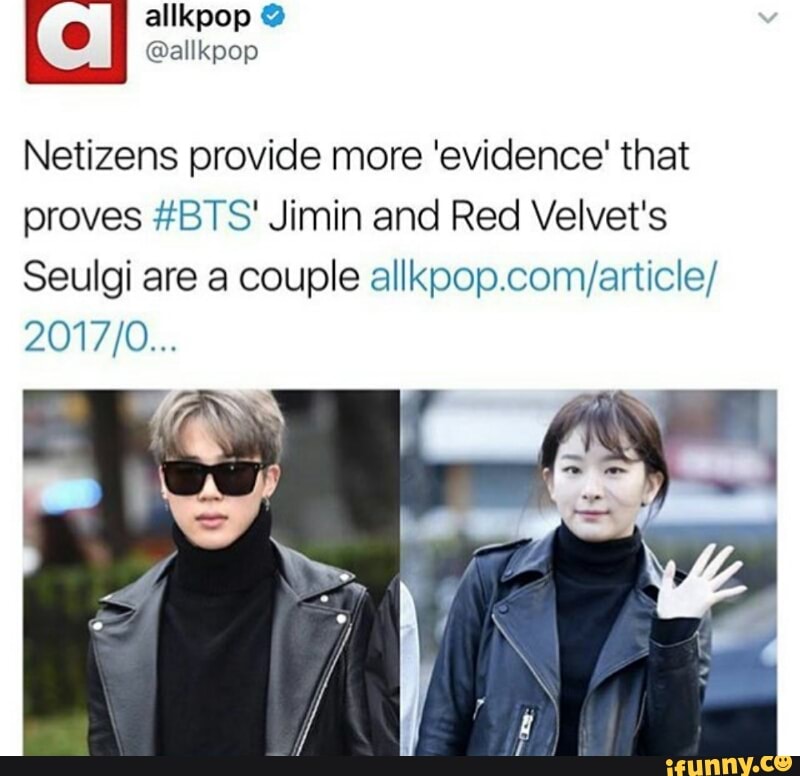 Netizens Provide More Evidence That Proves Bts Jimin And Red Velvet S Seulgi Are A Couple Allkpop Com Article 17 0 Ifunny