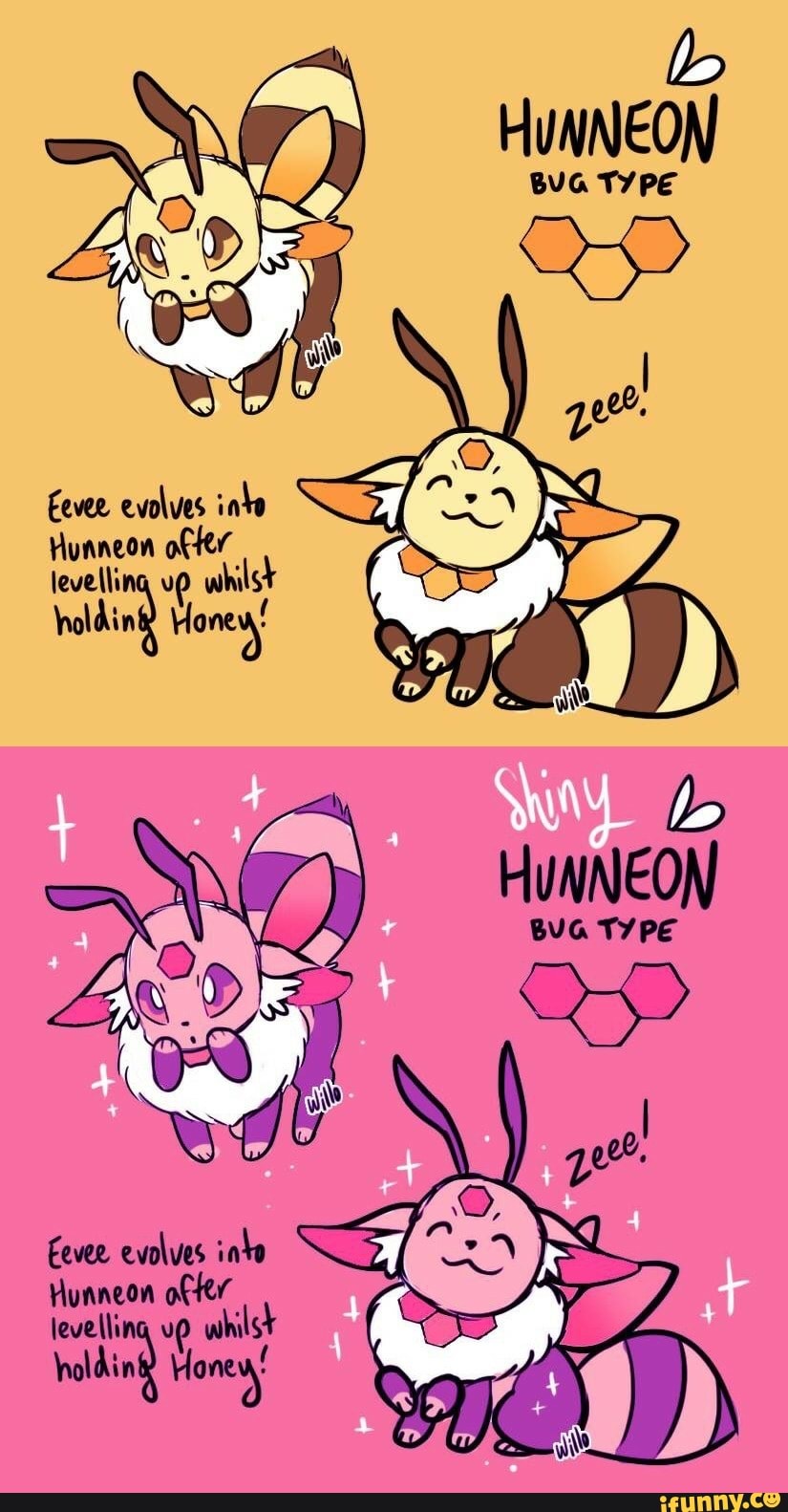 Hunneon B HUNNEON BUG TYPE Eevee evolves into Hunneon offer - iFunny